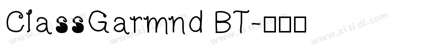 ClassGarmnd BT字体转换